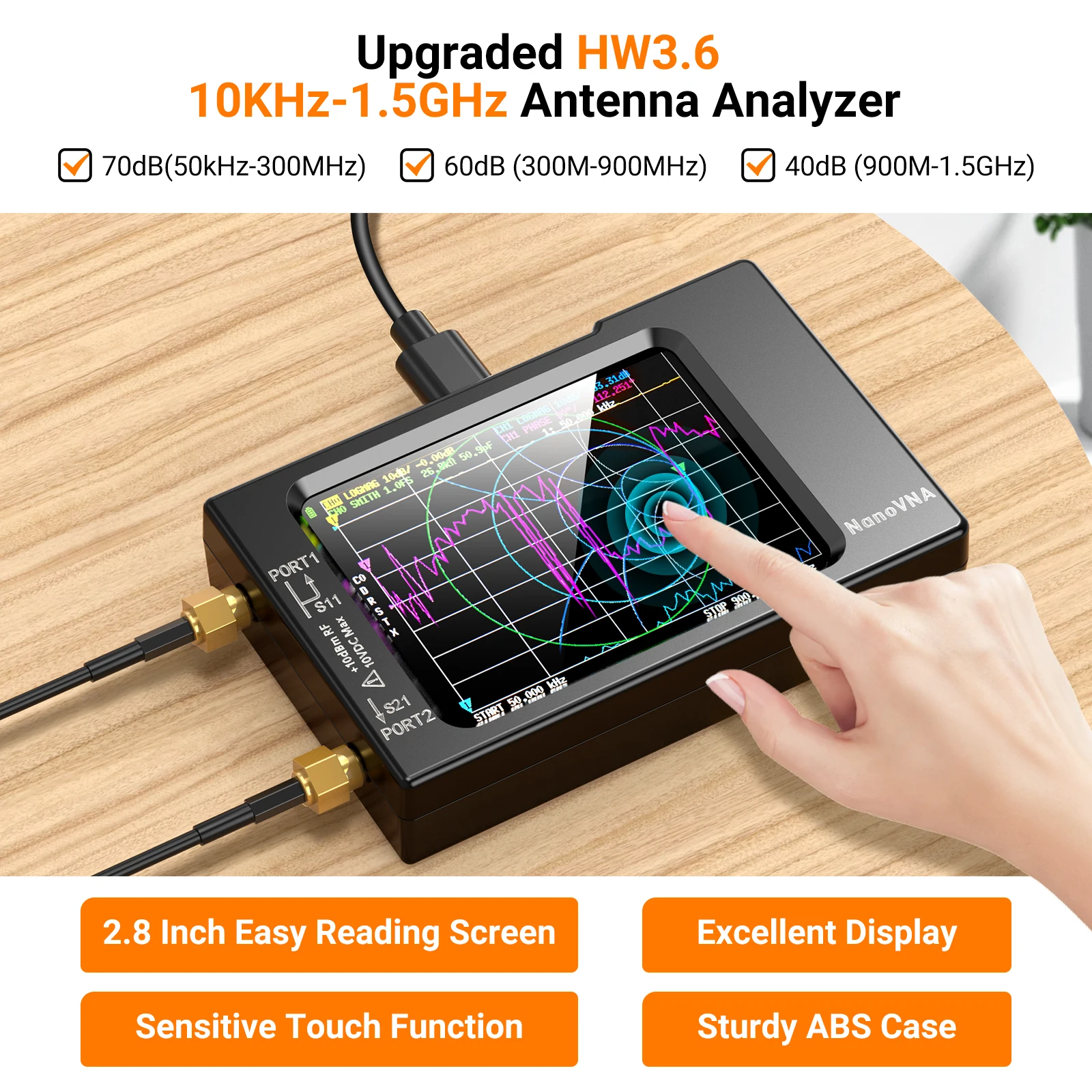 NanoVNA-H Vector Network Anten - Logic Analyzer Usb review and price
